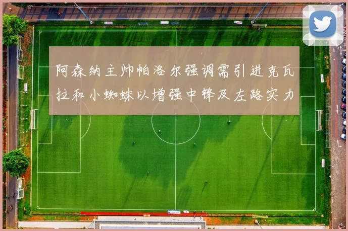 阿森纳主帅帕洛尔强调需引进克瓦拉和小蜘蛛以增强中锋及左路实力